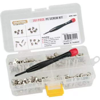 Screw Set with Screwdriver InLine 77785 201 pcs