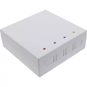 InLine FTTH empty termination box for up to 4x LC duplex / 4x SC simplex, white