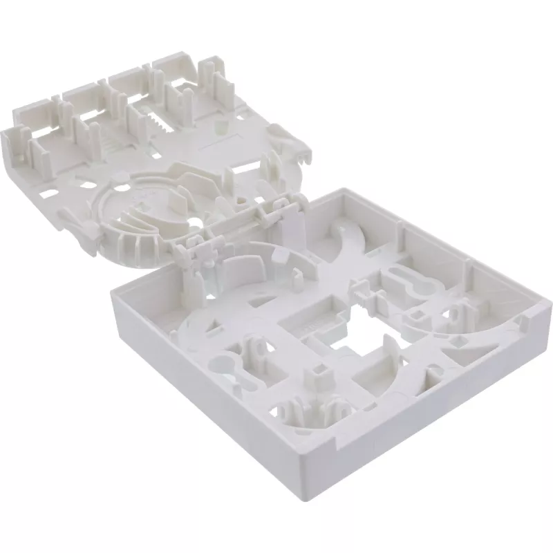 InLine FTTH empty termination box for up to 4x LC duplex / 4x SC simplex, white