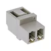InLine Fiber optical Adapter duplex LC/LC female MultiMode ceramic sleeve