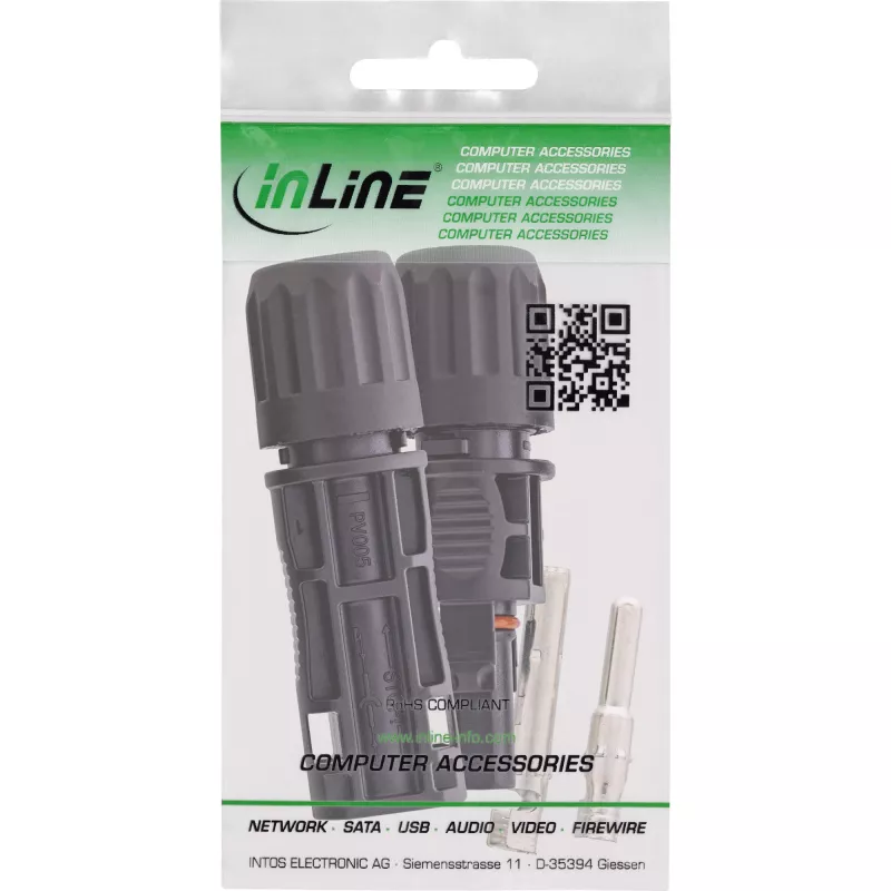 InLine 94001 wire connector Standard4/MC4/PV4 Black Male/Female