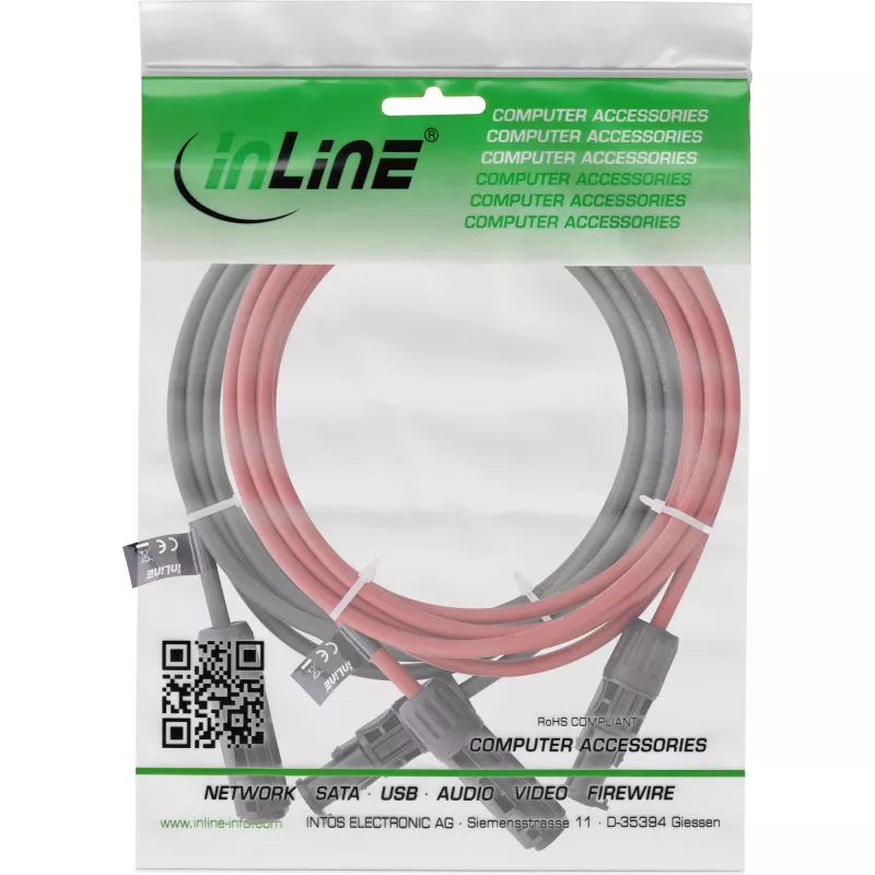 Medium voltage cable InLine 95605 Red Black 1500V 5m