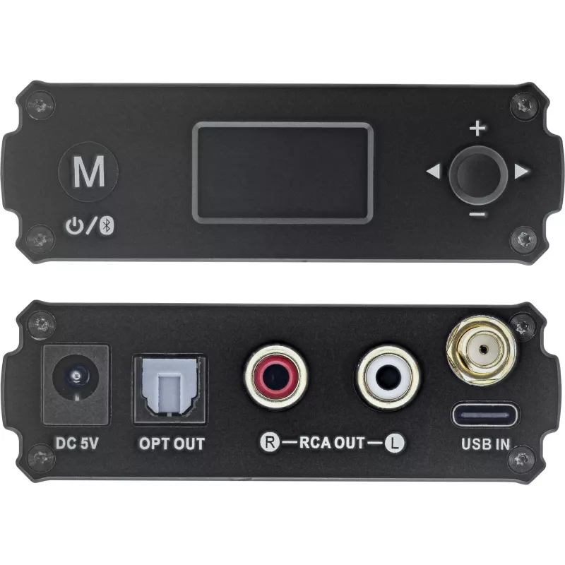 InLine Bluetooth 5.1 HiFi Receiver & USB DAC with LCD 30m Range