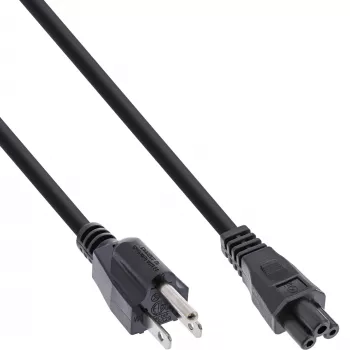InLine B-16656U power cable Black 2 m NEMA 5-15 IEC C5