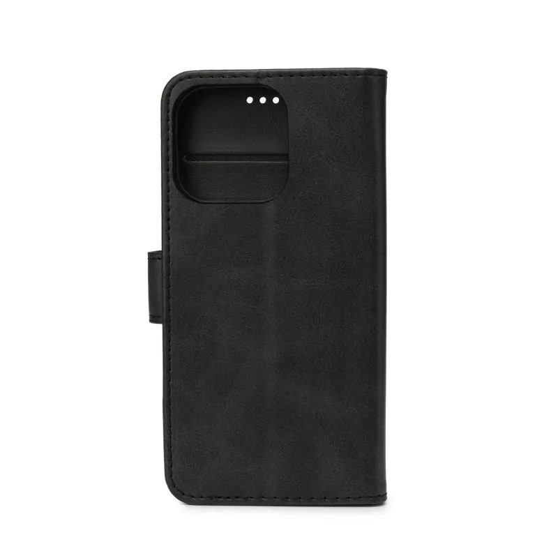 Wallet case eSTUFF ES67110011-BULK for iPhone 17 Pro Max Black 3 card pockets