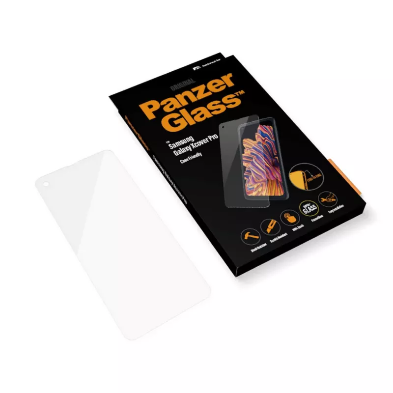 PanzerGlass ® Screen Protector Samsung Galaxy Xcover Pro, Samsung, Samsung - Galaxy Xcover Pro, Dry application, Scratch resistant, Shock resistant, Transparent, 1 pc(s)