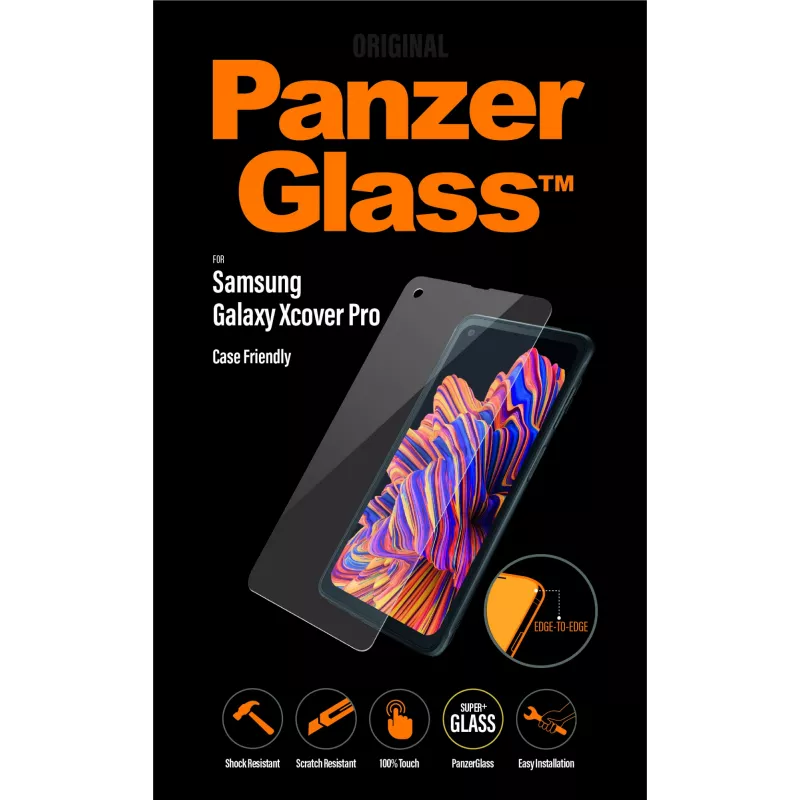 PanzerGlass ® Screen Protector Samsung Galaxy Xcover Pro, Samsung, Samsung - Galaxy Xcover Pro, Dry application, Scratch resistant, Shock resistant, Transparent, 1 pc(s)