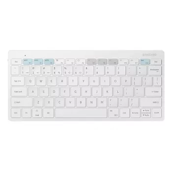 Samsung mobile device keyboard EJ-B3400BWGGDE White Bluetooth QWERTZ German battery AAA 280.4×127.4×15.4 mm