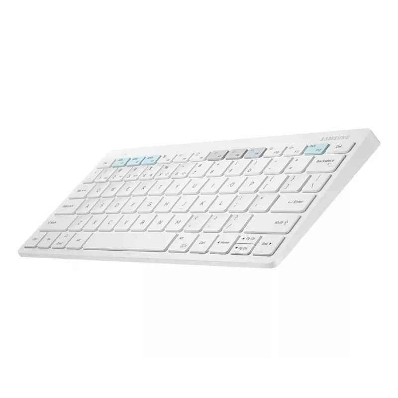 Samsung mobile device keyboard EJ-B3400BWGGDE White Bluetooth QWERTZ German battery AAA 280.4×127.4×15.4 mm