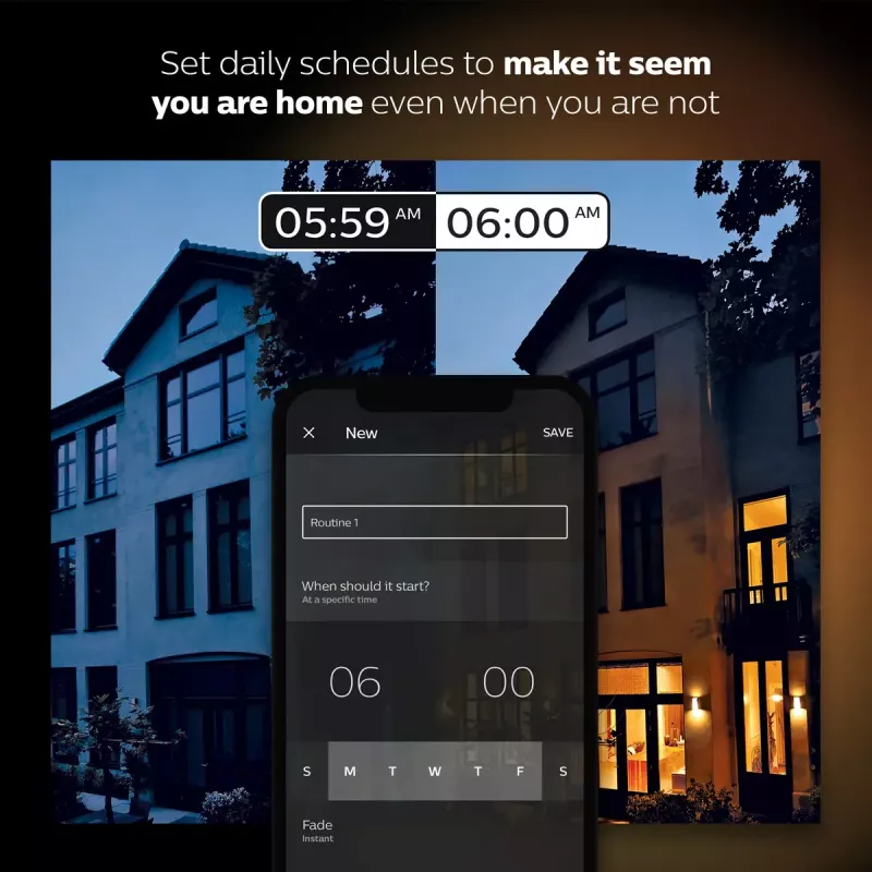 Smart LED starter kit Philips Hue White and Colour Ambience — 2× E27 11W bulbs, Bluetooth/Zigbee