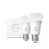 Smart LED starter kit Philips Hue White and Colour Ambience — 2× E27 11W bulbs, Bluetooth/Zigbee