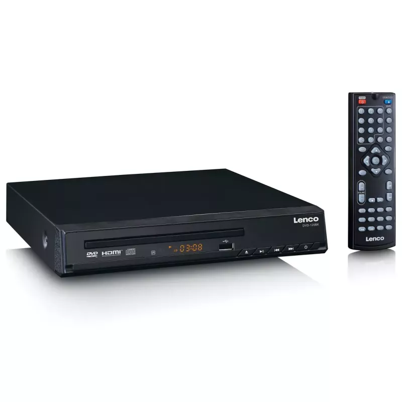 DVD Player Lenco DVD-120 Black NTSC PAL 20-20000 Hz 90 dB