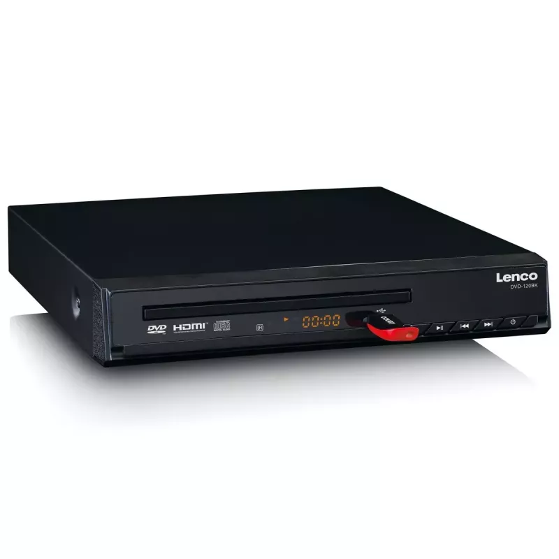DVD Player Lenco DVD-120 Black NTSC PAL 20-20000 Hz 90 dB