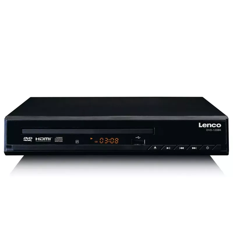 DVD Player Lenco DVD-120 Black NTSC PAL 20-20000 Hz 90 dB