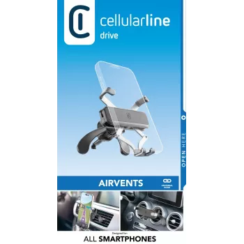 Cellularline Slide Fit - Universal In-car smartphone holder with easy insertion