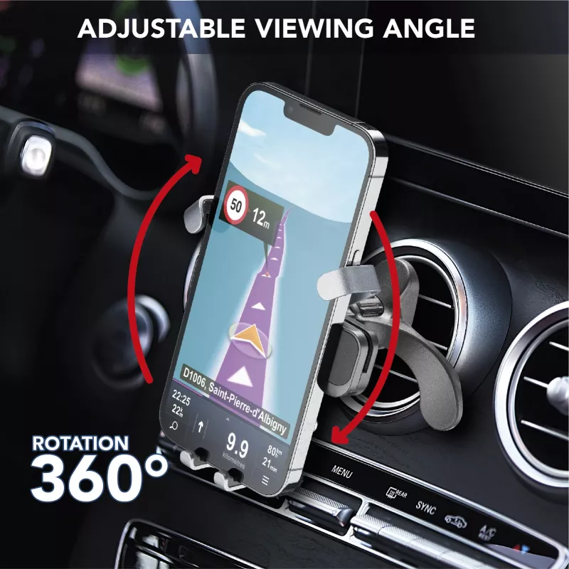 Cellularline Slide Fit - Universal In-car smartphone holder with easy insertion