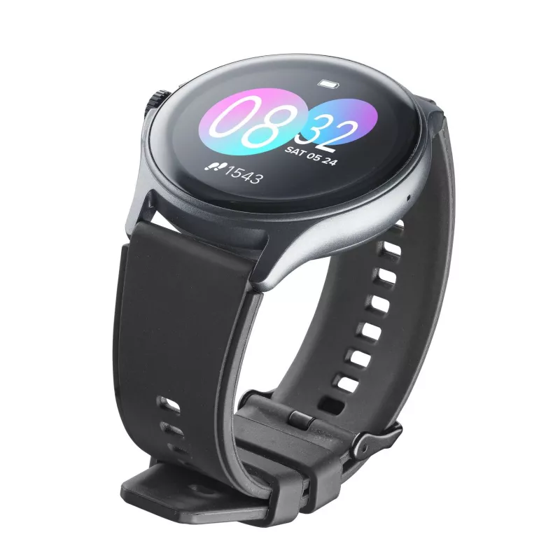 Cellularline ION PRO Round Bluetooth® smartwatch with app, 3.51 cm (1.38 inch), TFT, Touchscreen, 0.00064 GB, 98 g