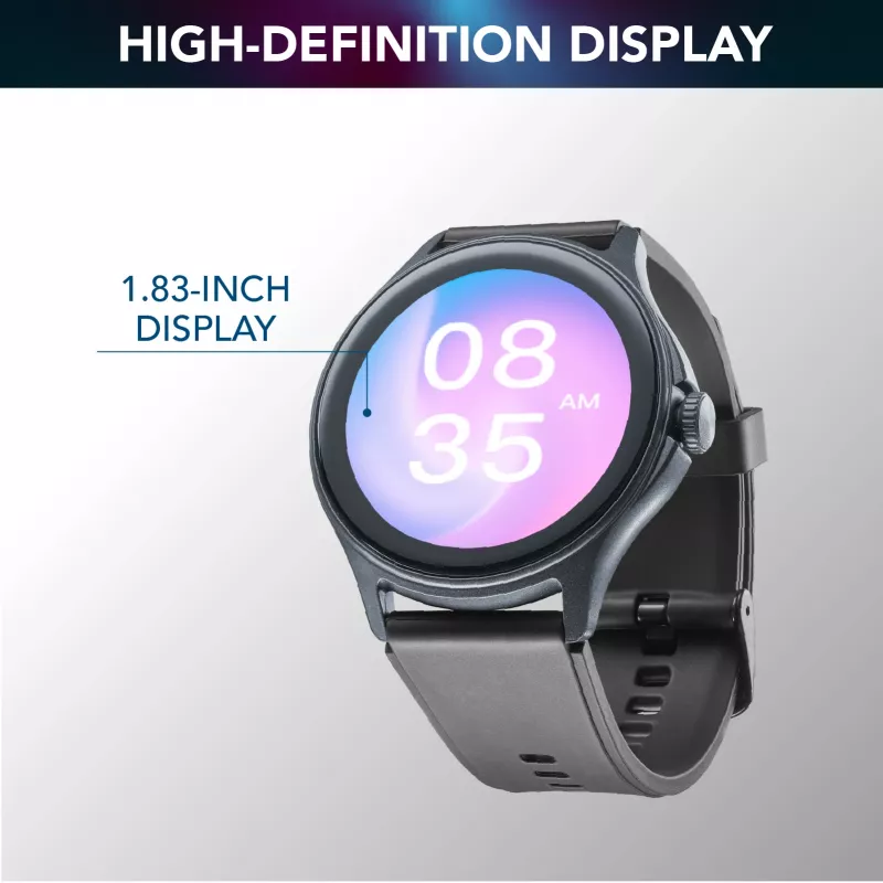 Cellularline ION PRO Round Bluetooth® smartwatch with app, 3.51 cm (1.38 inch), TFT, Touchscreen, 0.00064 GB, 98 g