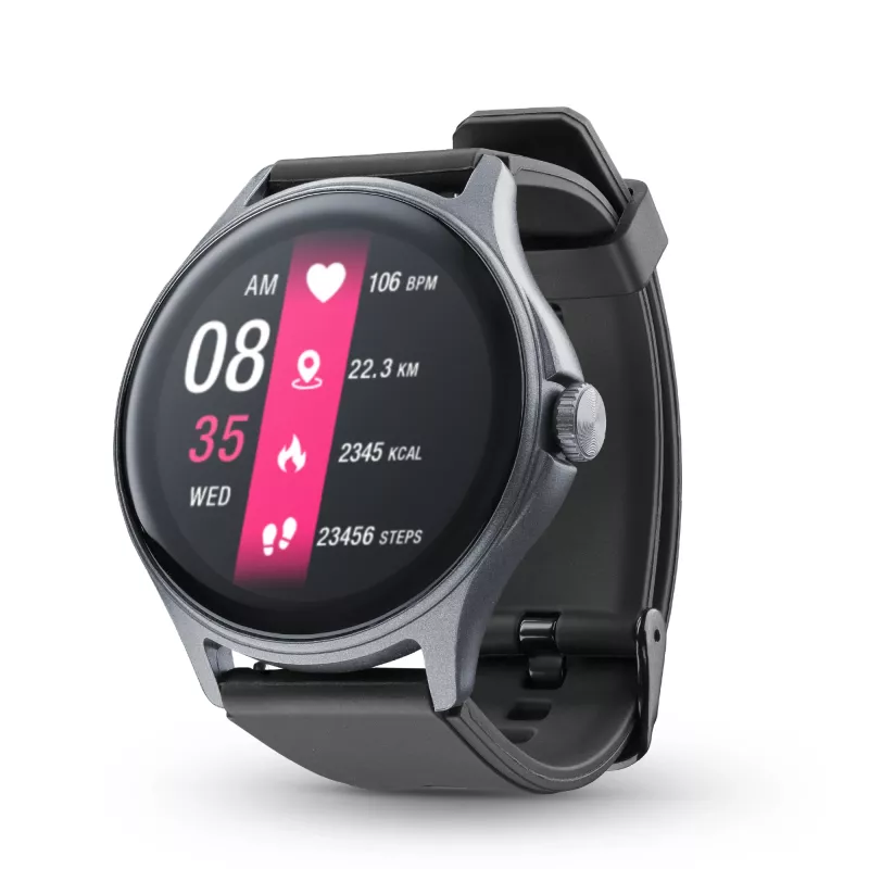 Cellularline ION PRO Round Bluetooth® smartwatch with app, 3.51 cm (1.38 inch), TFT, Touchscreen, 0.00064 GB, 98 g