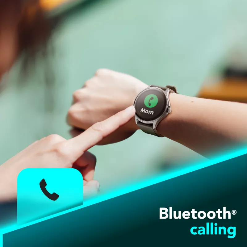 Cellularline ION PRO Round Bluetooth® smartwatch with app, 3.51 cm (1.38 inch), TFT, Touchscreen, 0.00064 GB, 98 g