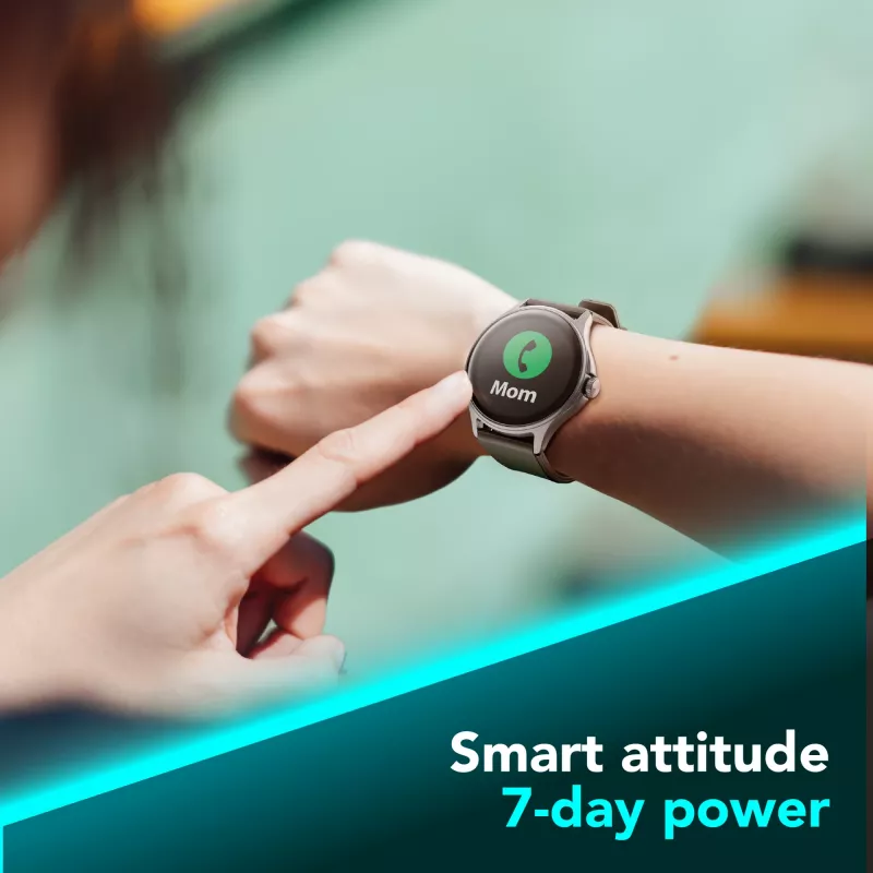 Cellularline ION PRO Round Bluetooth® smartwatch with app, 3.51 cm (1.38 inch), TFT, Touchscreen, 0.00064 GB, 98 g