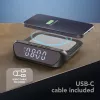Tech Pop Digital alarm clock Black