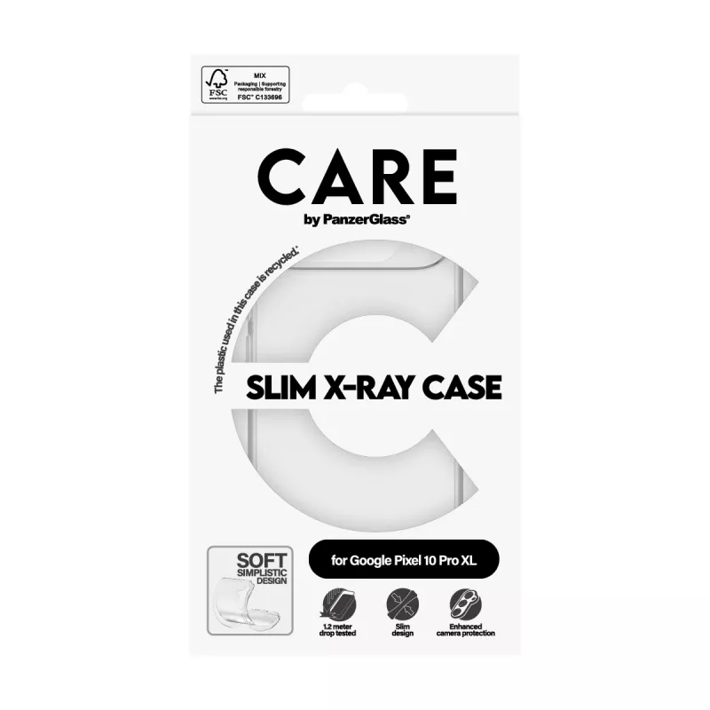 Cover PanzerGlass CARE by Fashionable Case Transparent X-Ray Soft Google Pixel 10 Pro XL