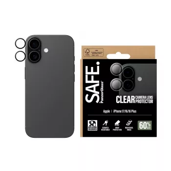 Camera Lens Protector PanzerGlass SAFE for iPhone 17 16 16 Plus Scratch Shock Resistant Transparent