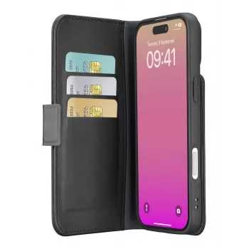 Cellularline Book Agenda - iPhone 17 Leather-effect book case with magnetic closure