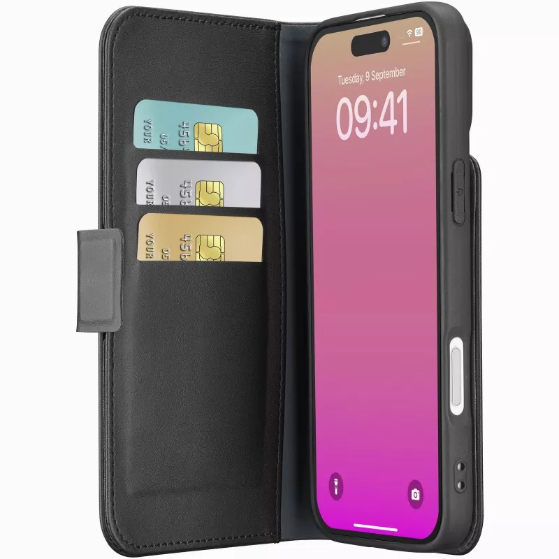 Cellularline Book Agenda - iPhone 17 Leather-effect book case with magnetic closure