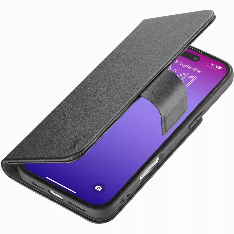 Cellularline Book Agenda - iPhone 17 Pro Leather-effect book case with magnetic closure