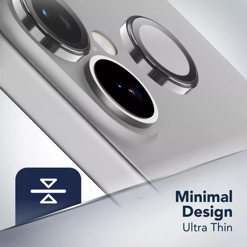 Cellularline Camera Lens Ring - iPhone 17 Tempered glass for camera protection
