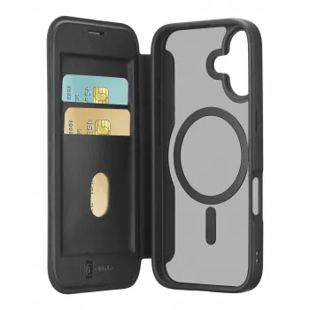 Cellularline Daily Mag - iPhone 17 Book cover with semi-transparent hard back compatible with Magsafe® ecosystem