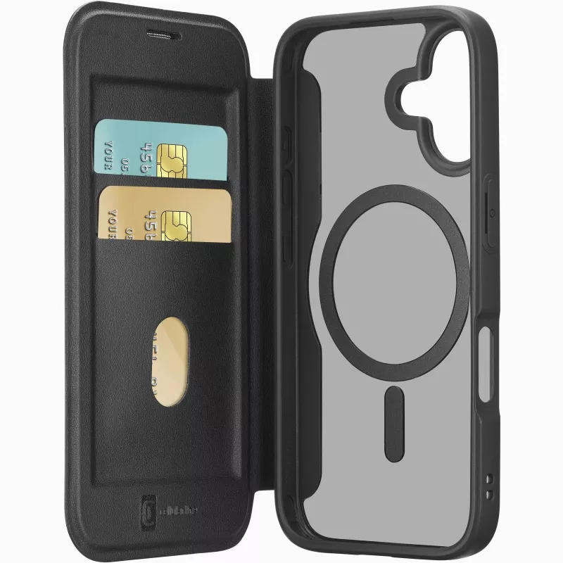 Cellularline Daily Mag - iPhone 17 Book cover with semi-transparent hard back compatible with Magsafe® ecosystem
