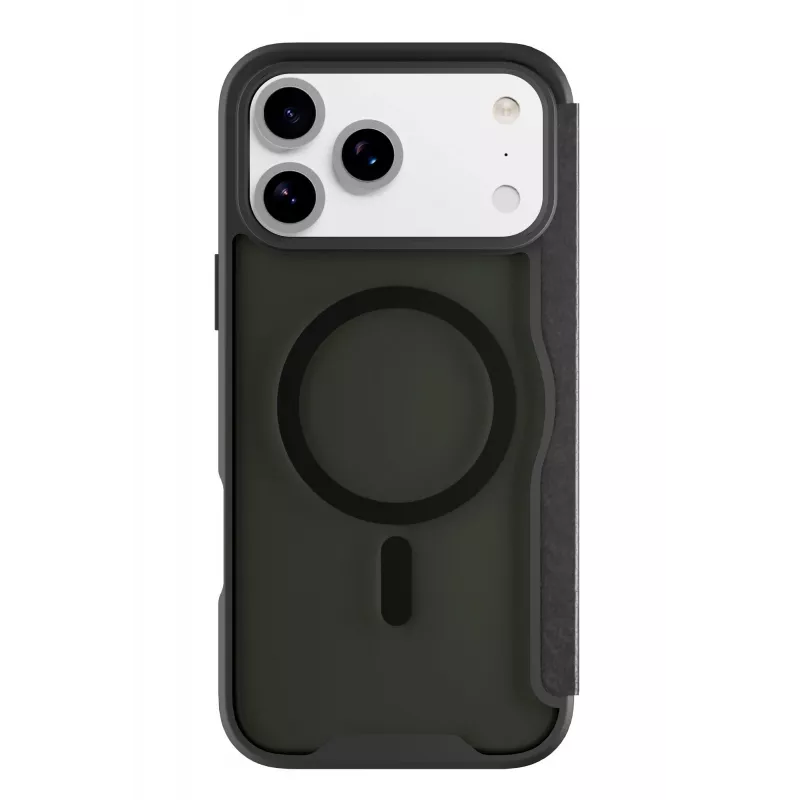 Cellularline Daily Mag - iPhone 17 Pro Book cover with semi-transparent hard back compatible with Magsafe® ecosystem