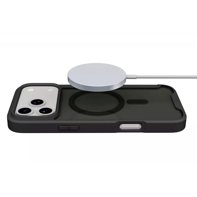 Cellularline Daily Mag - iPhone 17 Pro Book cover with semi-transparent hard back compatible with Magsafe® ecosystem