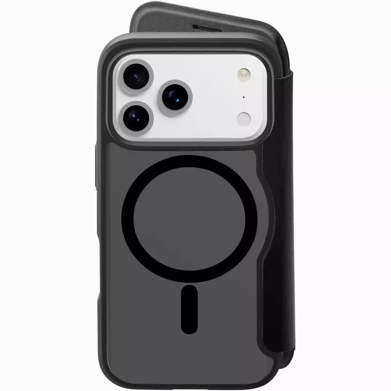 Cellularline Daily Mag - iPhone 17 Pro Book cover with semi-transparent hard back compatible with Magsafe® ecosystem