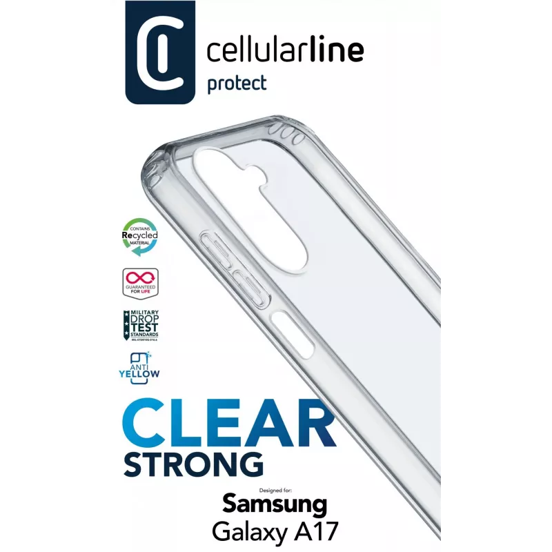 Cellularline Clear Strong - Galaxy A17 Hard case with rubber edges