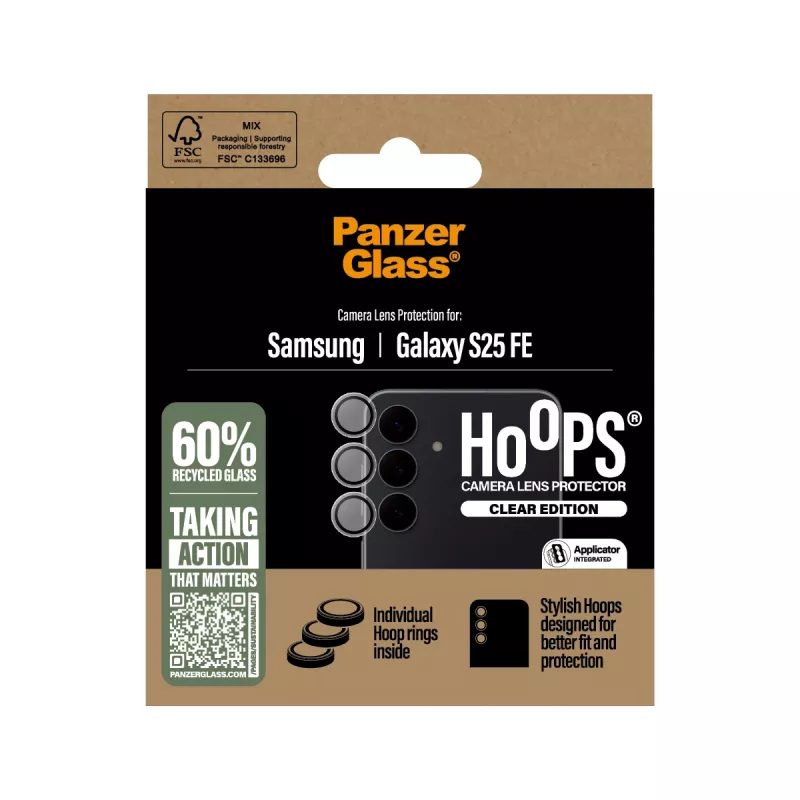 Camera Lens Protector PanzerGlass Samsung Galaxy S25 FE 5G Scratch Shock Resistant