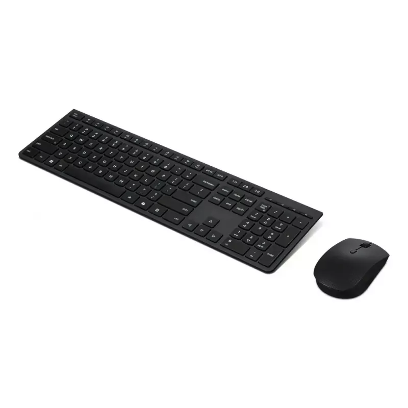 Keyboard and Mouse set Lenovo 4X31R64328 — Full-size (100%), RF Wireless + Bluetooth, German layout, Black