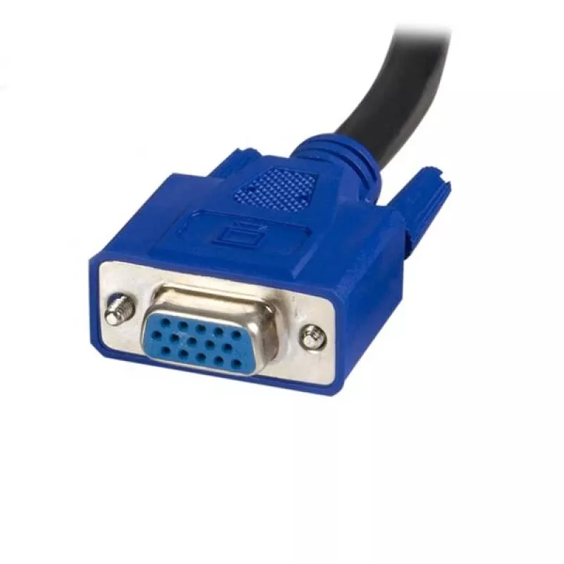 StarTech.com 10 ft 2-in-1 Universal USB KVM Cable, 3 m, USB, USB, VGA, Black, USB A + VGA