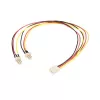StarTech.com 12in TX3 Fan Power Splitter Cable, Molex (3-pin), 2 x Molex (3-pin), 0.3 m, Male, Female, Straight