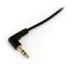 StarTech.com 1 ft Slim 3.5mm to Right Angle Stereo Audio Cable - M/M