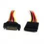 StarTech.com 12in 15 pin SATA Power Extension Cable, SATA 15-pin, SATA 15-pin, 0.3048 m, Male, Female, Straight