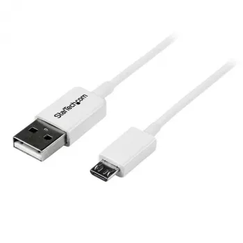 StarTech.com 2m White Micro USB Cable - A to Micro B, 2 m, USB A, Micro-USB B, USB 2.0, Male/Male, White