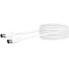 Coaxial Cable Schwaiger 5.0m IEC - IEC 5m White