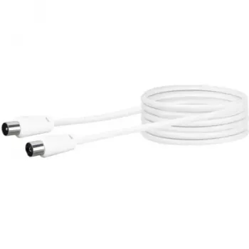 Coaxial Cable Schwaiger 5.0m IEC - IEC 5m White