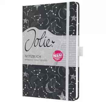 Writing Notebook Sigel Jolie JN349 A5 87 Sheets Black White