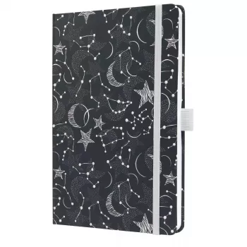 Writing Notebook Sigel Jolie JN349 A5 87 Sheets Black White