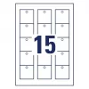 Non-adhesive printer label Avery T1002-10 White 5x5 cm 150 pcs